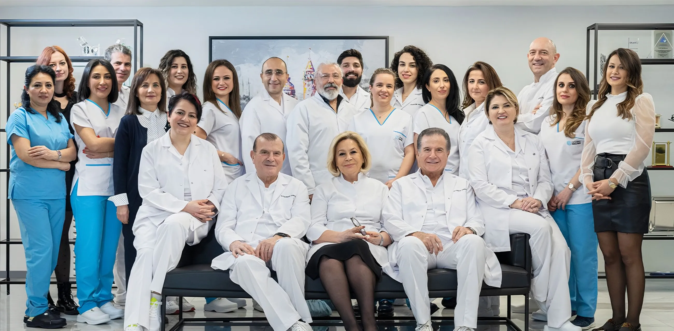 The Istanbul Dental Center team of professors, dentists and assistants